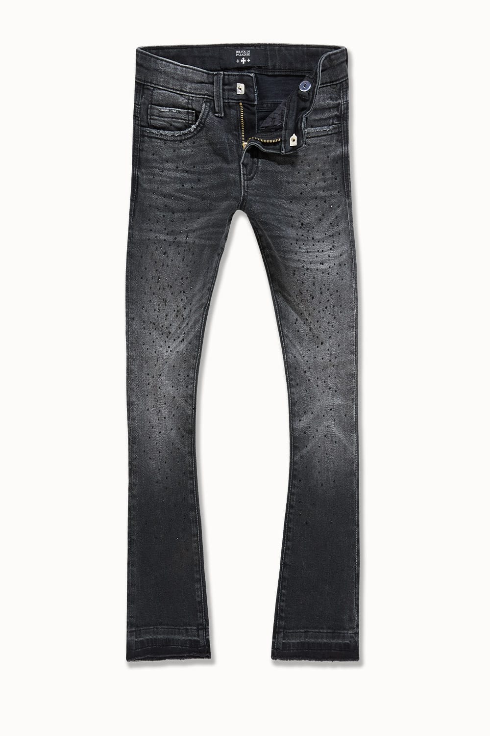 JC Kids Kids Super Skinny Stacked Starry Night Denim Black Shadow / 2
