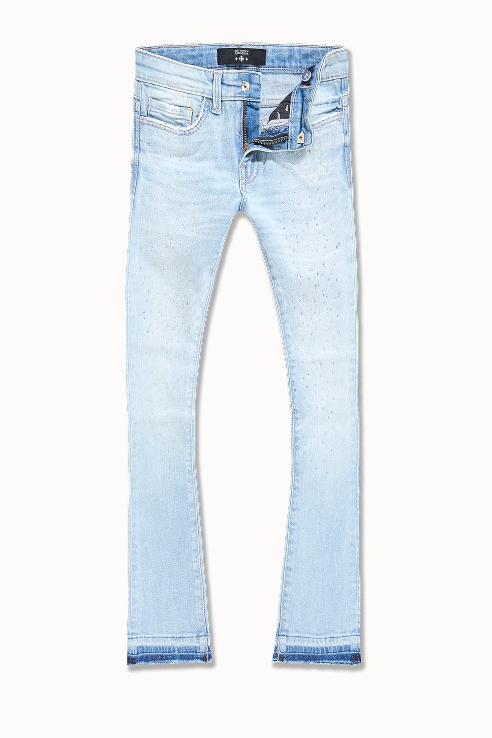 JC Kids Kids Super Skinny Stacked Starry Night Denim Ice Blue / 2
