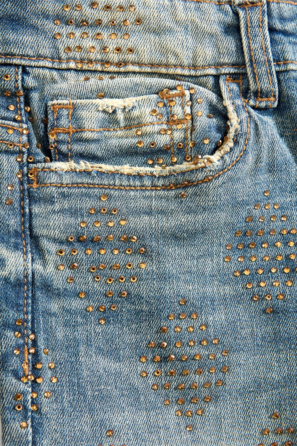 JC Kids Kids Liquid Diamonds Stacked Denim