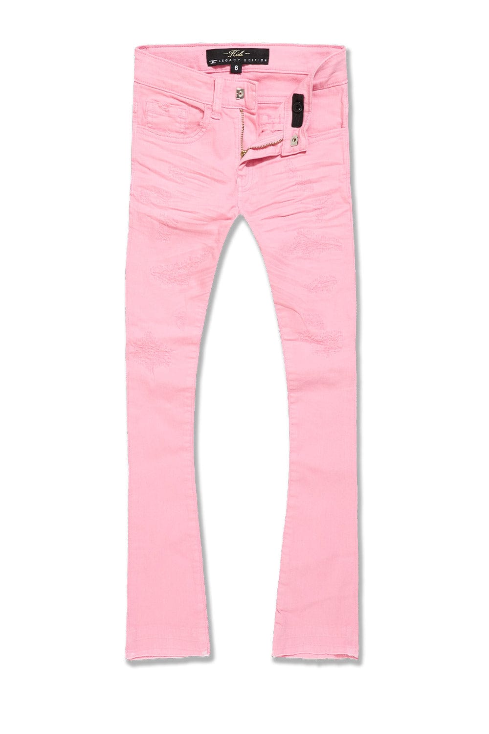 JC Kids Kids Stacked Tribeca Twill Pants (Pink) 2 / Pink