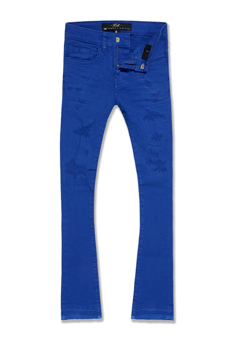 JC Kids Kids Stacked Tribeca Twill Pants (Royal) 2 / Royal