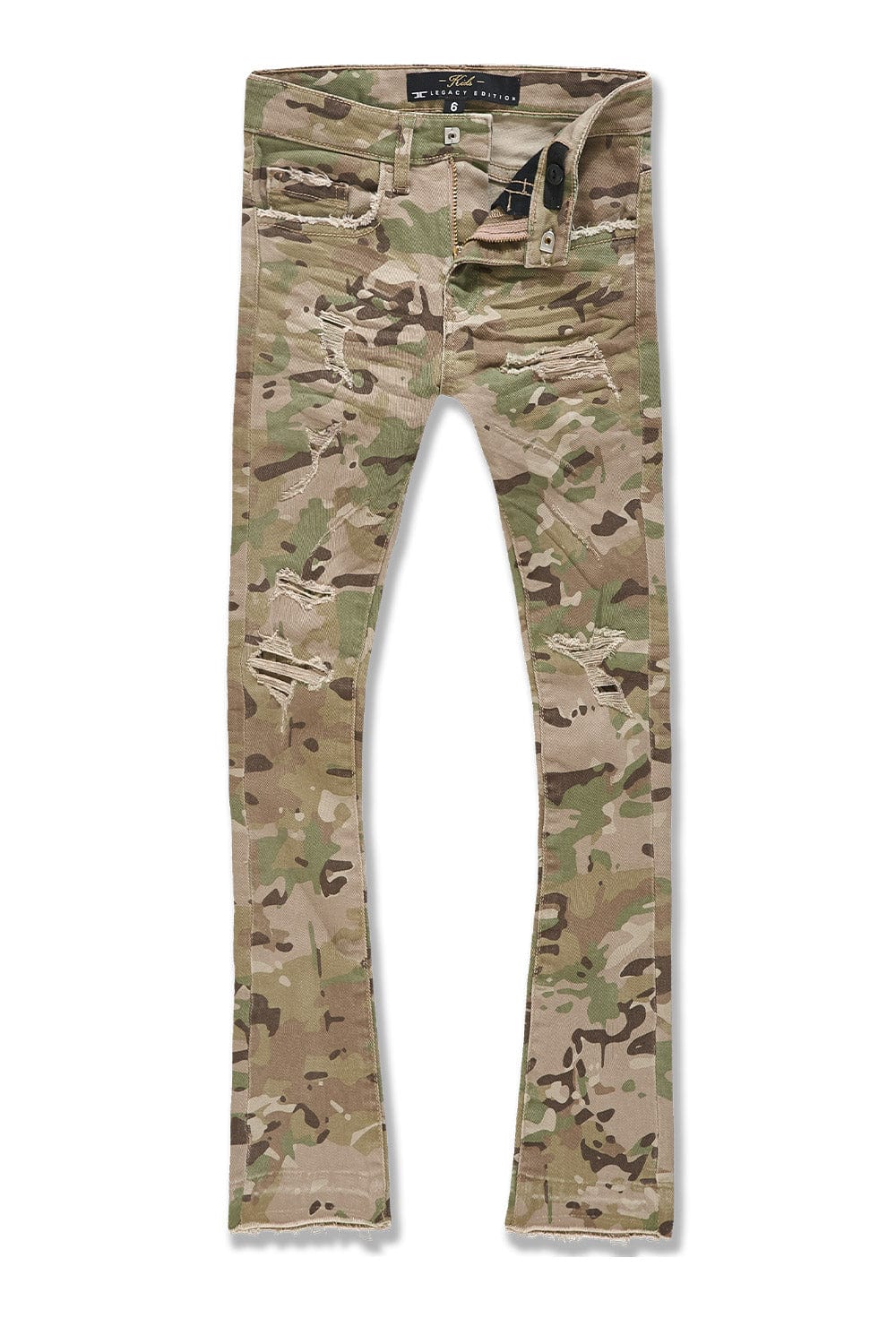 JC Kids Kids Stacked Tribeca Twill Pants (Camo 2.0) 2 / Camo 2.0