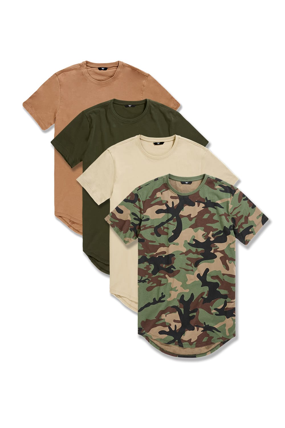 JC Big Men Big Men's Camo Earth Tone Scallop 4 Pack 4XL