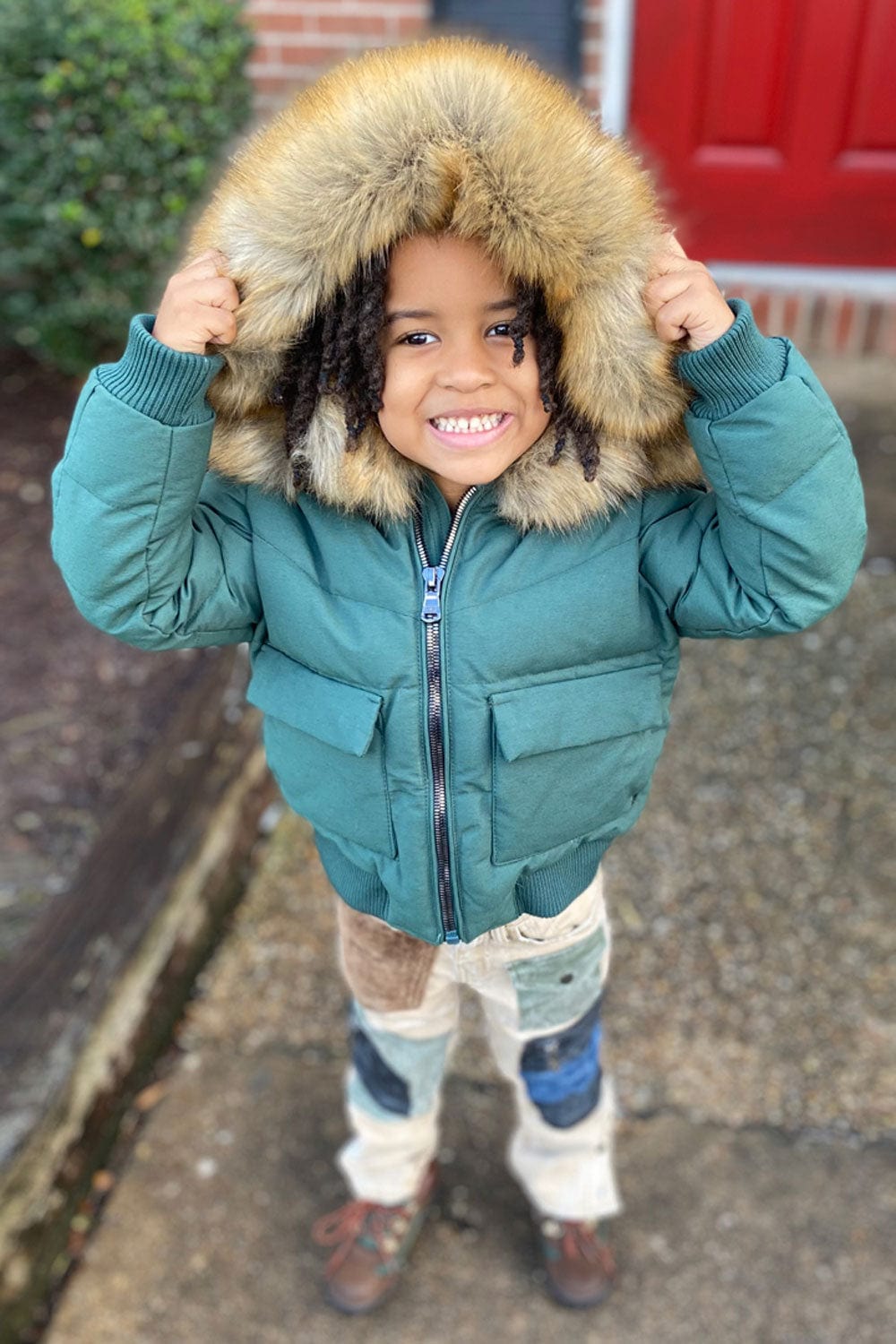 JC Kids Kids Hollis Bomber Jacket (Army Green)