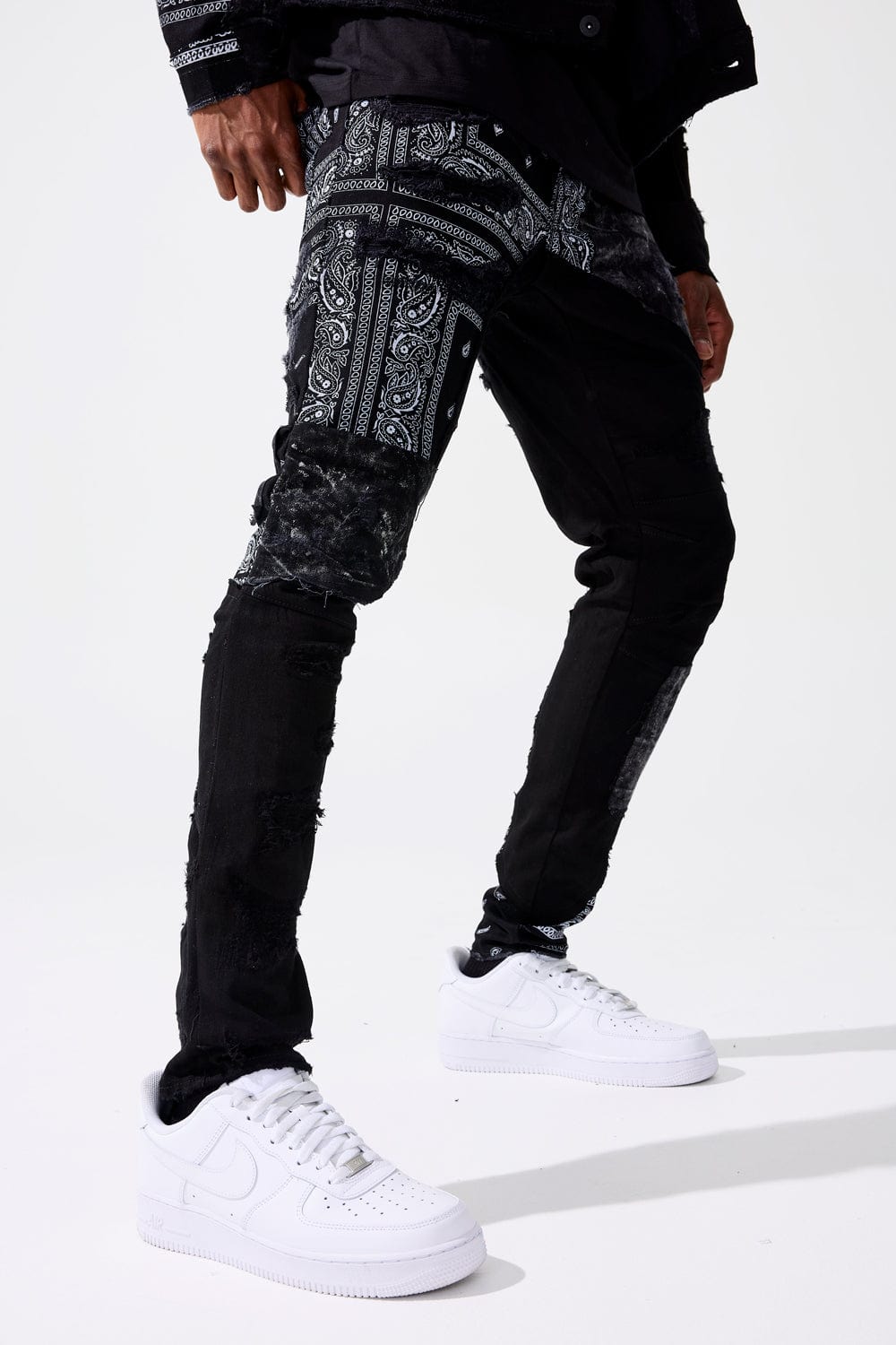 Ross - Paisley Denim (Noir)