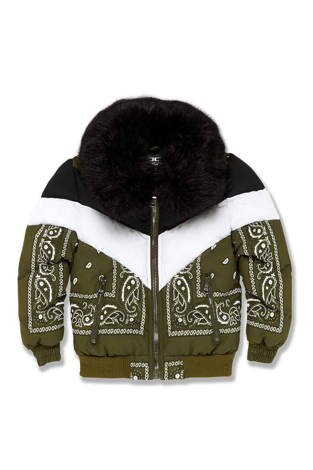 JC Kids Kids Represent Bomber Jacket (Olive) 2 / Olive