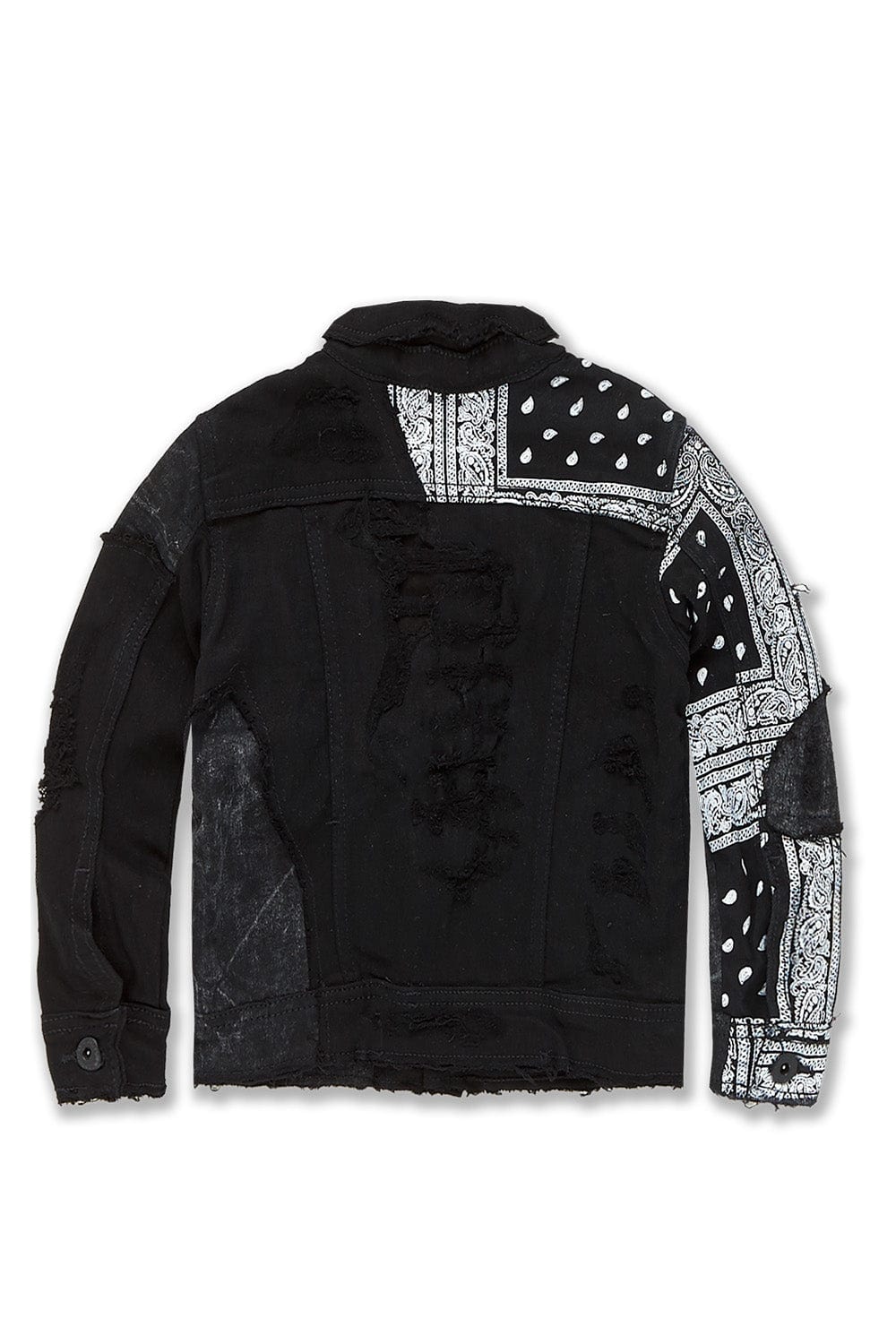 JC Kids Kids Represent Denim Trucker Jacket (Noir)