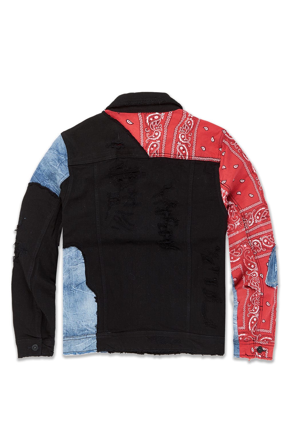 JC Big Men Big Men's Represent Denim Trucker Jacket (Crimson)