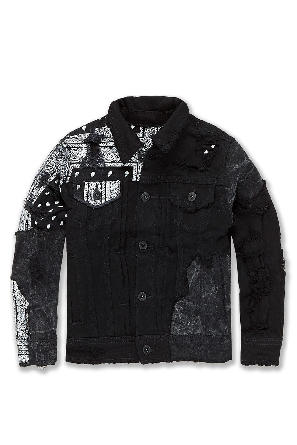 JC Kids Kids Represent Denim Trucker Jacket (Noir) 2 / Noir