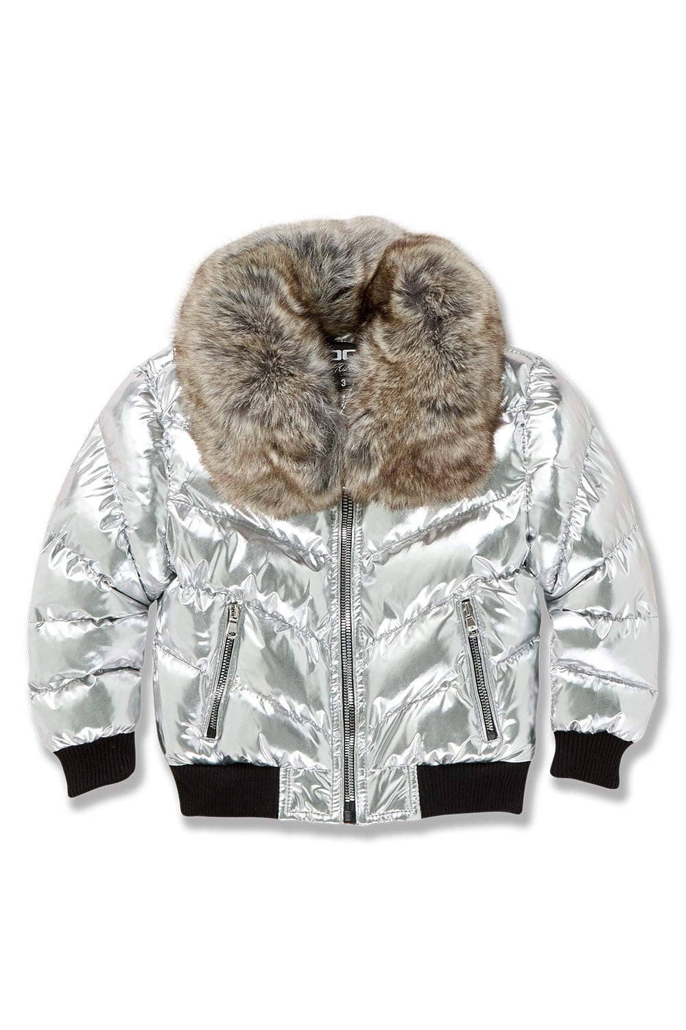 JC Kids Kids Flatbush Bomber Jacket Silver / 2
