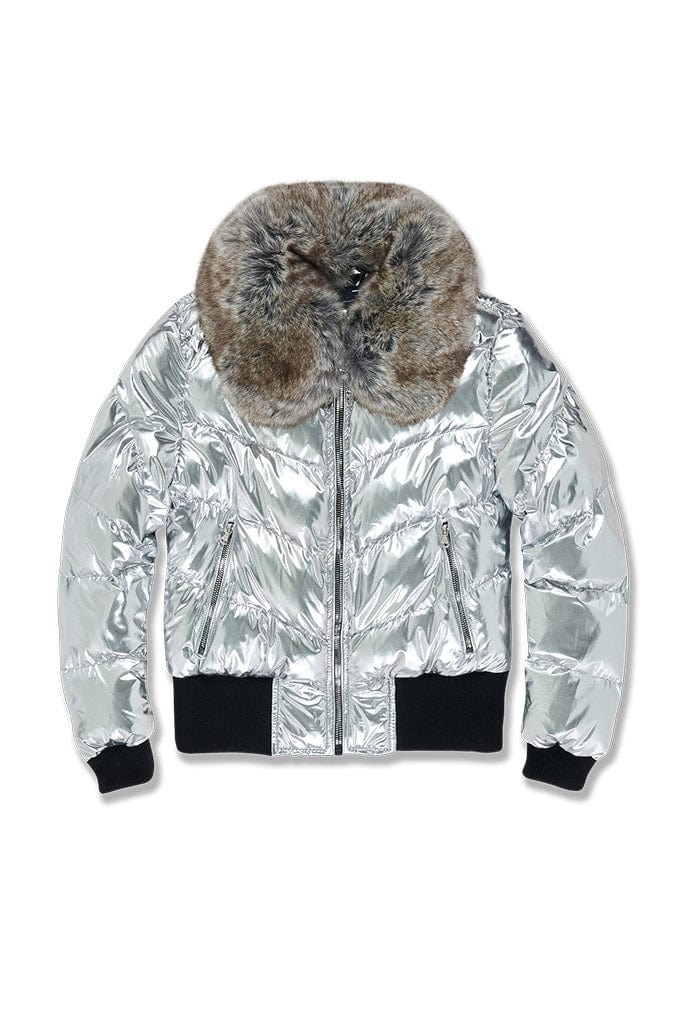 Jordan Craig Women's Flatbush Bomber Jacket S / Silver / AD05