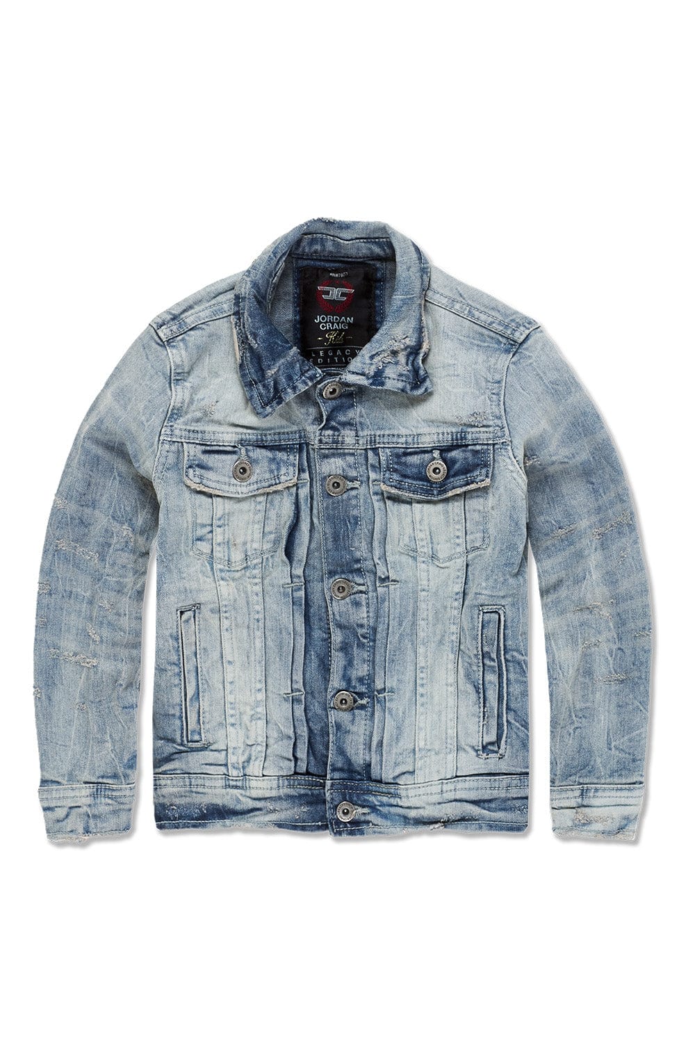 JC Kids Kids Bayside Denim Trucker Jacket (Iced Lager) 2 / Iced Lager