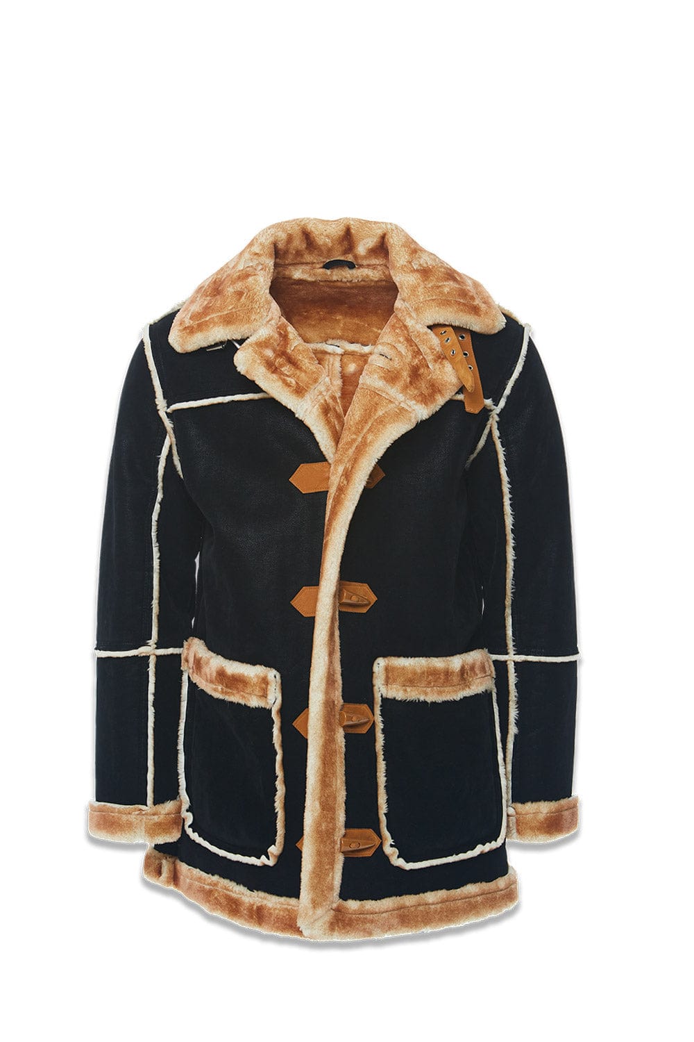 JC Big Men Big Men's Denali Shearling Jacket (Black Coffee)