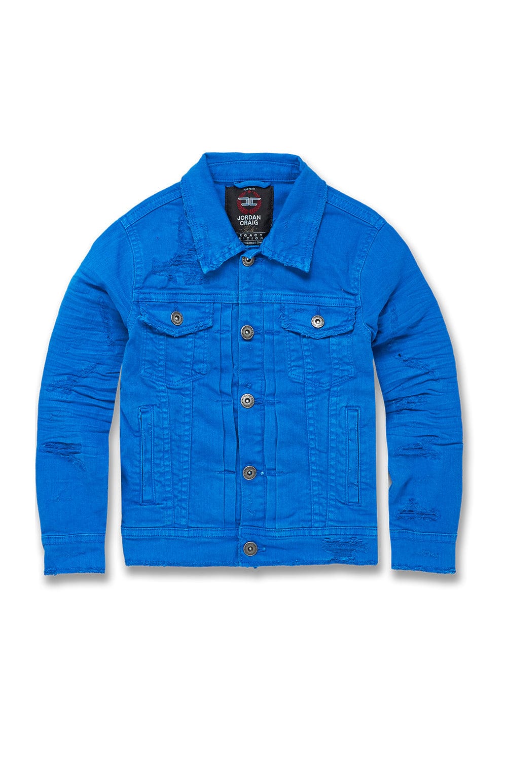 JC Kids Kids Tribeca Twill Trucker Jacket (Royal) 2 / Royal