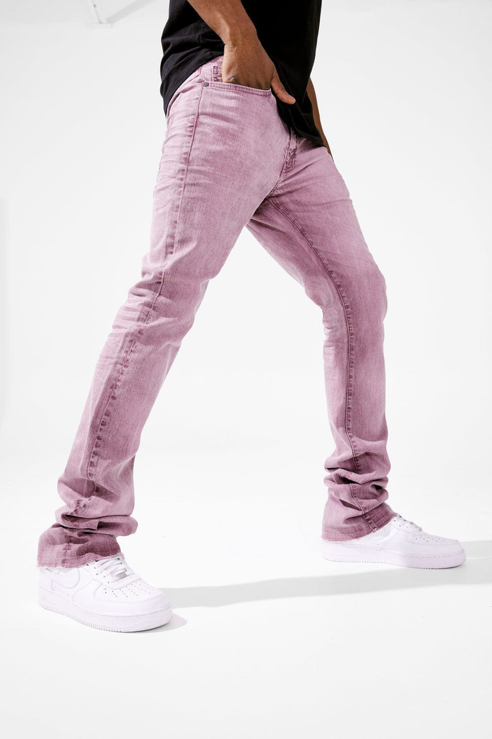 Denim and pink jordans on sale