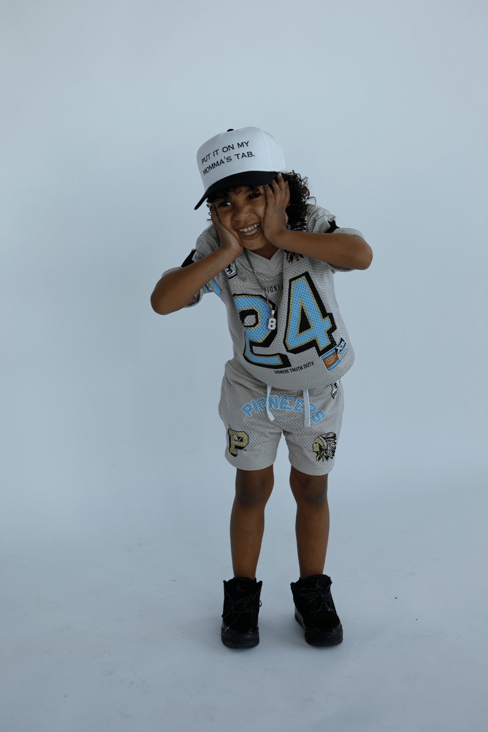 JC Kids Kids Pioneer Mesh Shorts (Cream)