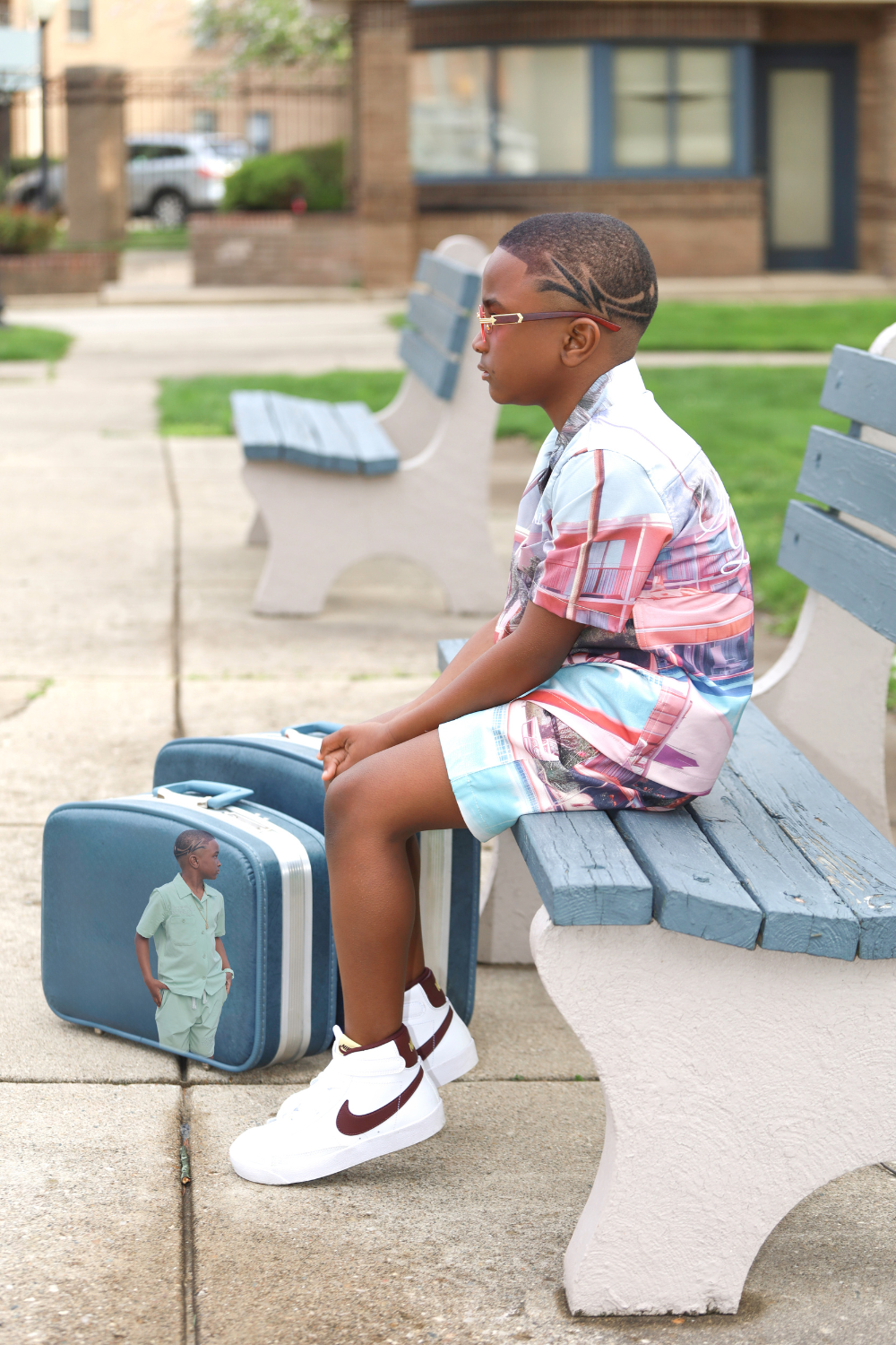 Kids Wanderlust Party Shorts