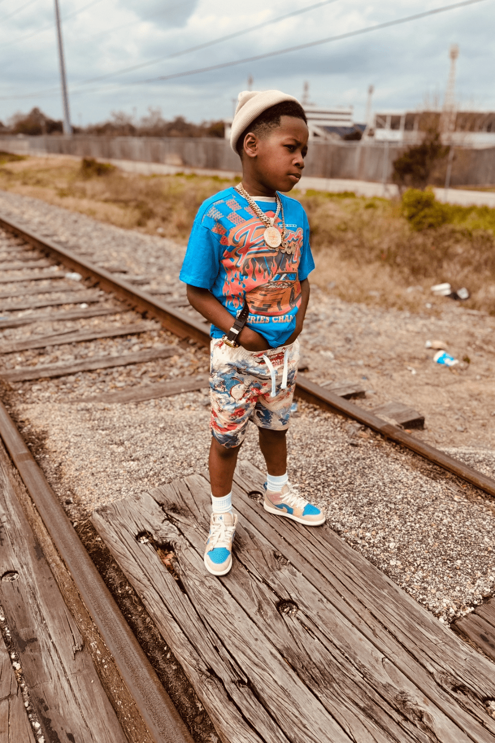 Kids Ibiza Lounge Shorts (Coral)