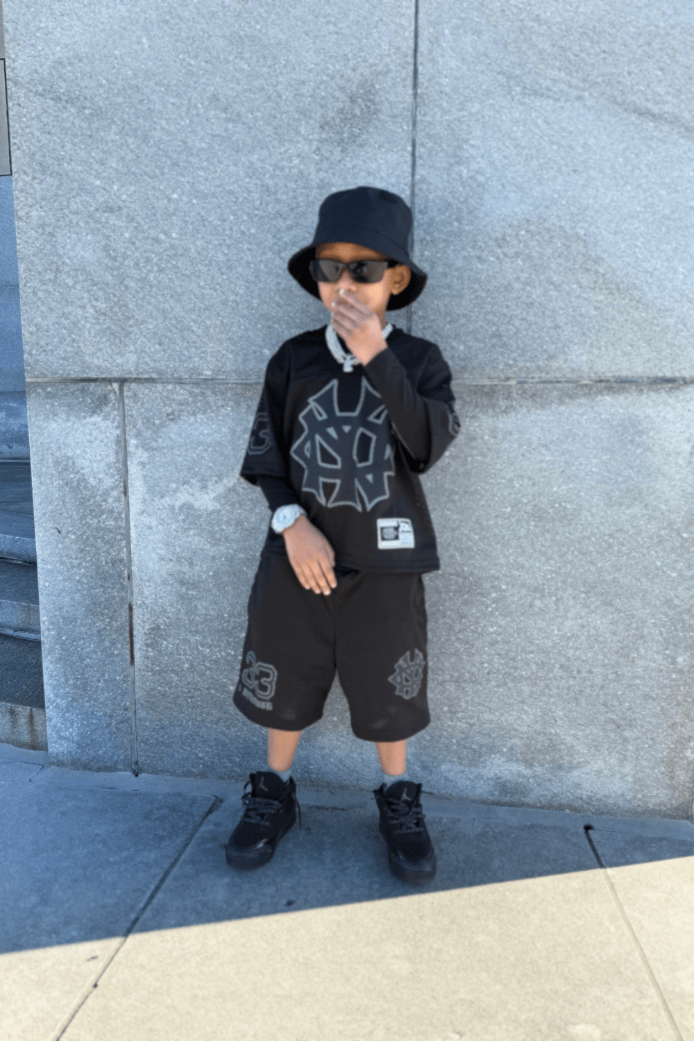 Kids 5 Borough Mesh Shorts (Black)