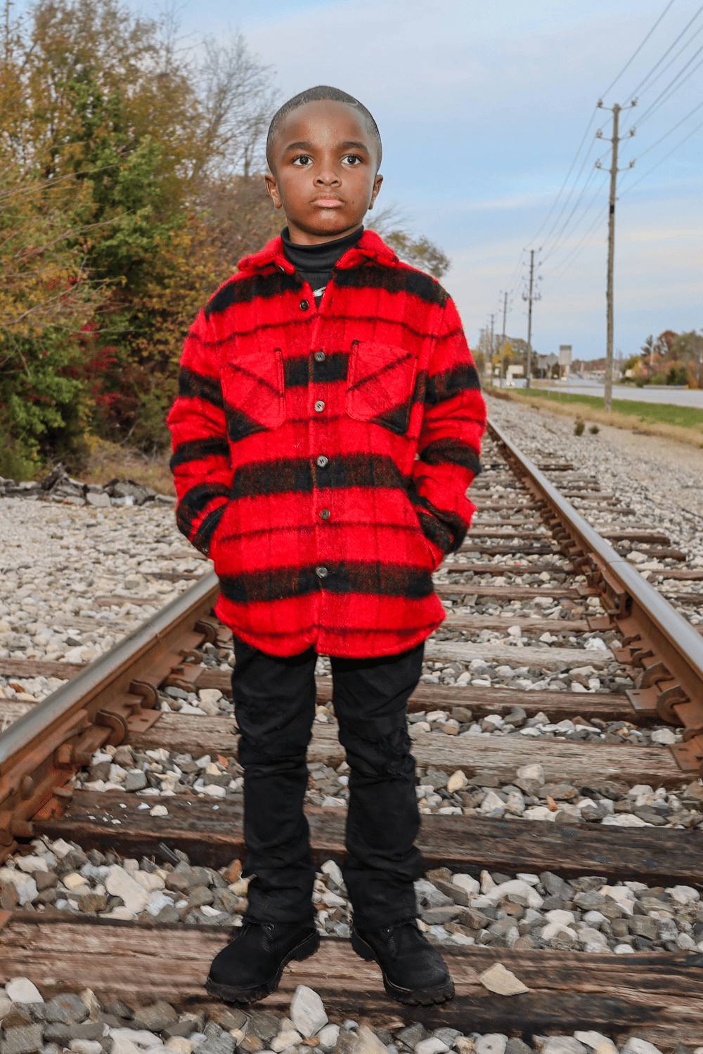 JC Kids Kids Vandal Flannel Shacket (Buffalo Plaid)