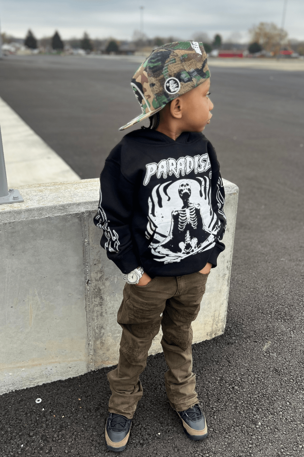 JC Kids Kids Reincarnation Pullover Hoodie (Black)