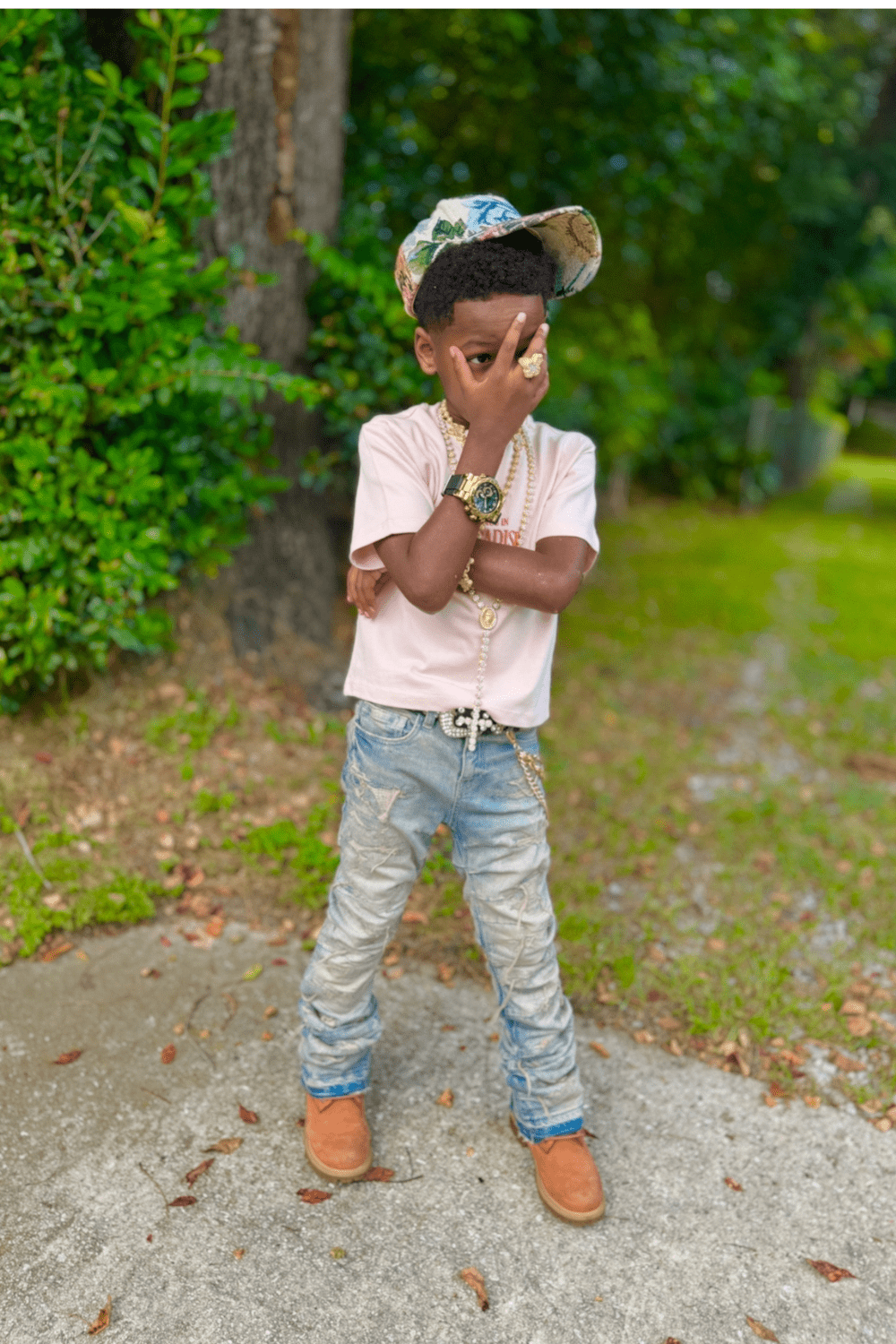 JC Kids Kids Emeralds in Eden Boxy T-Shirt