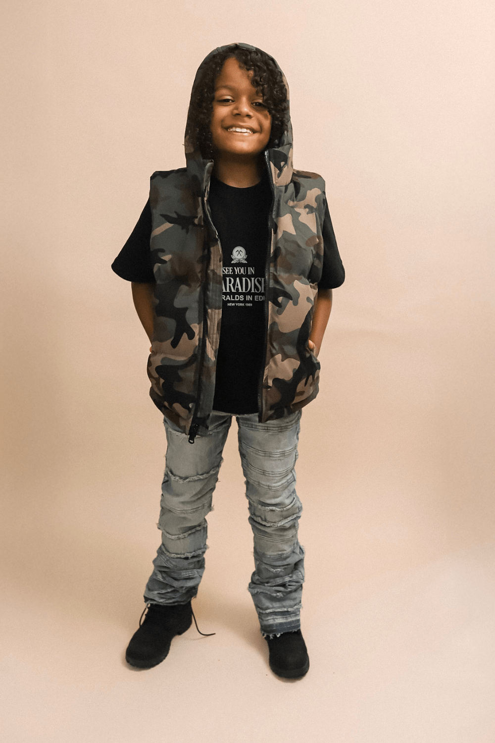 JC Kids Kids Stacked Jason Denim (Iced Lager)