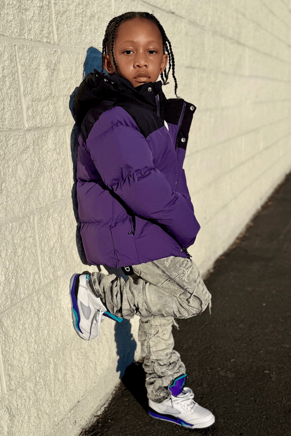 JC Kids Kids Stacked Ripple Effect Denim