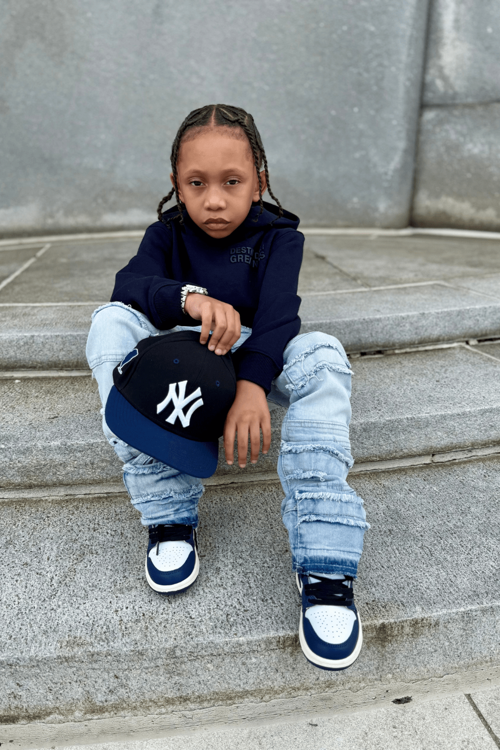 JC Kids Kids Stacked Jason Denim (Iced White)