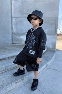 Kids 5 Borough Mesh Shorts (Black)