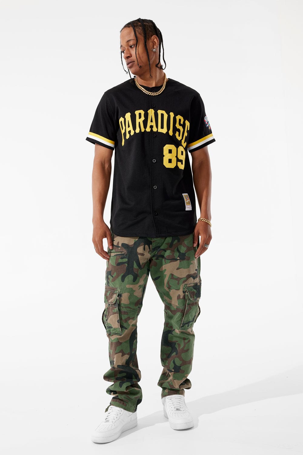 Jordan Craig Steel City Baseball Jersey (Black)