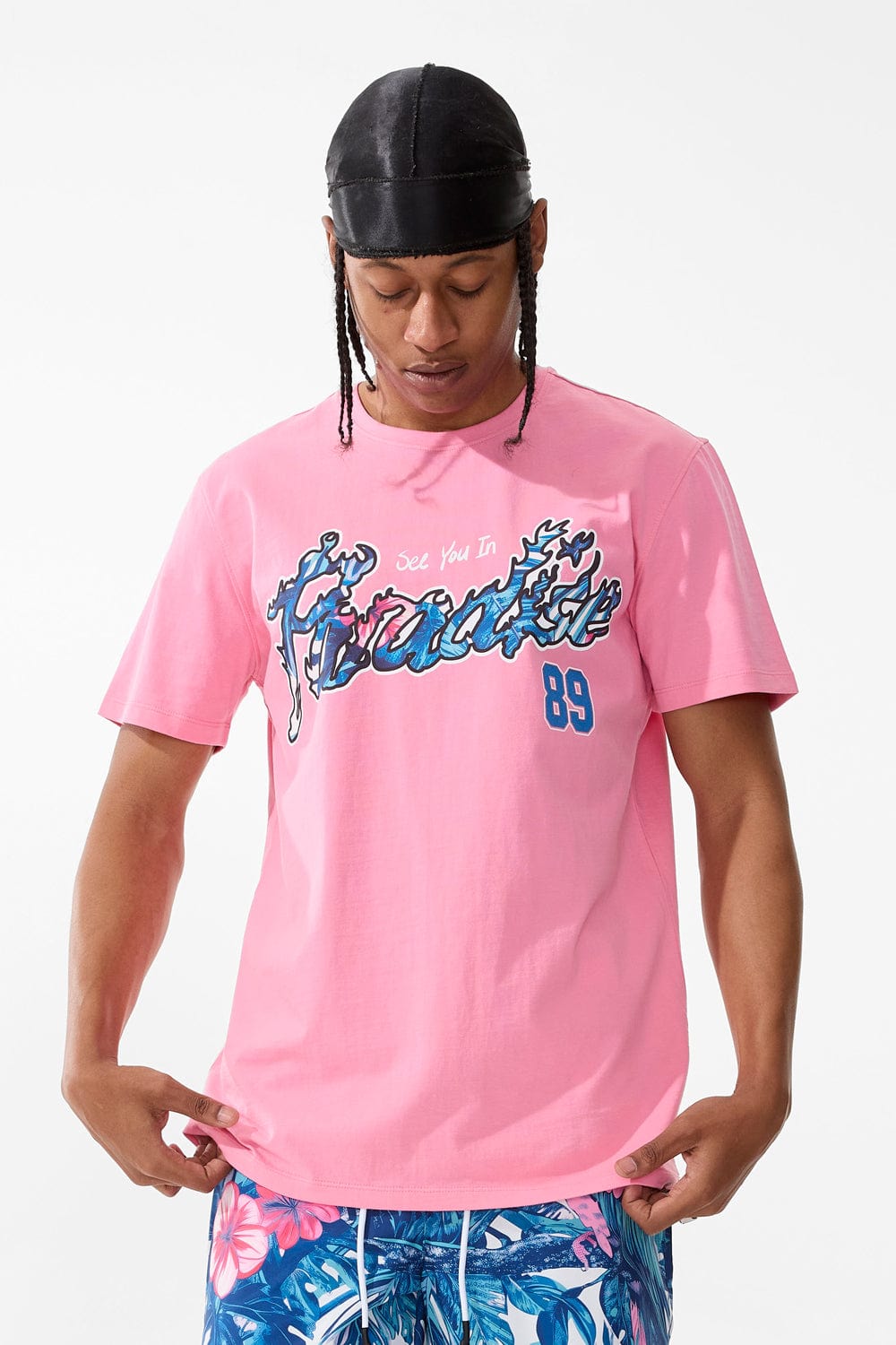 【大注目】JORDAN CRAIG ☆ カラフルリゾート Ibiza T-Shirt Jordan Craig Ibiza T Shirt (Tropical) 2053A