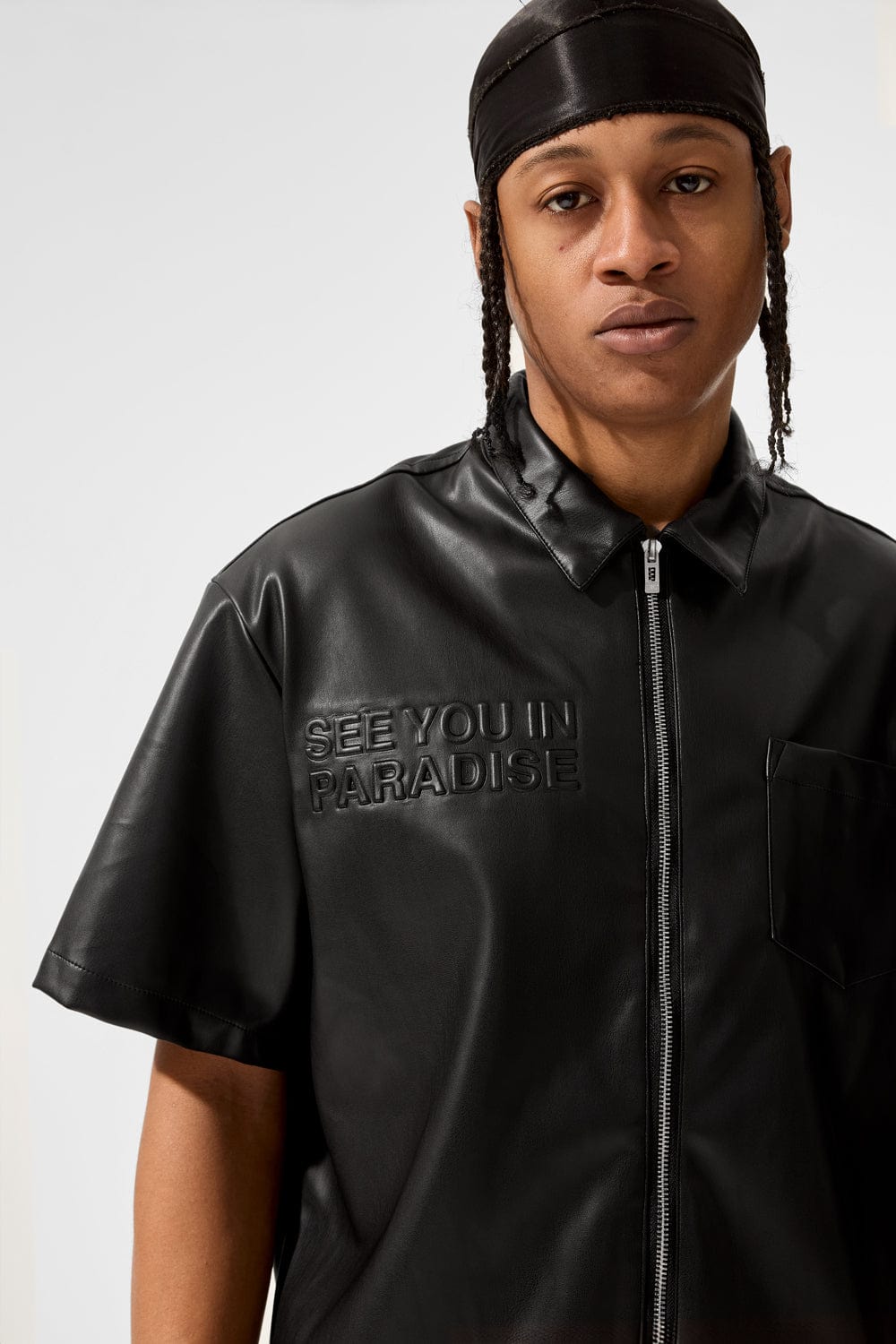 Jordan Craig Thriller Full Zip S/S Shirt (Black)