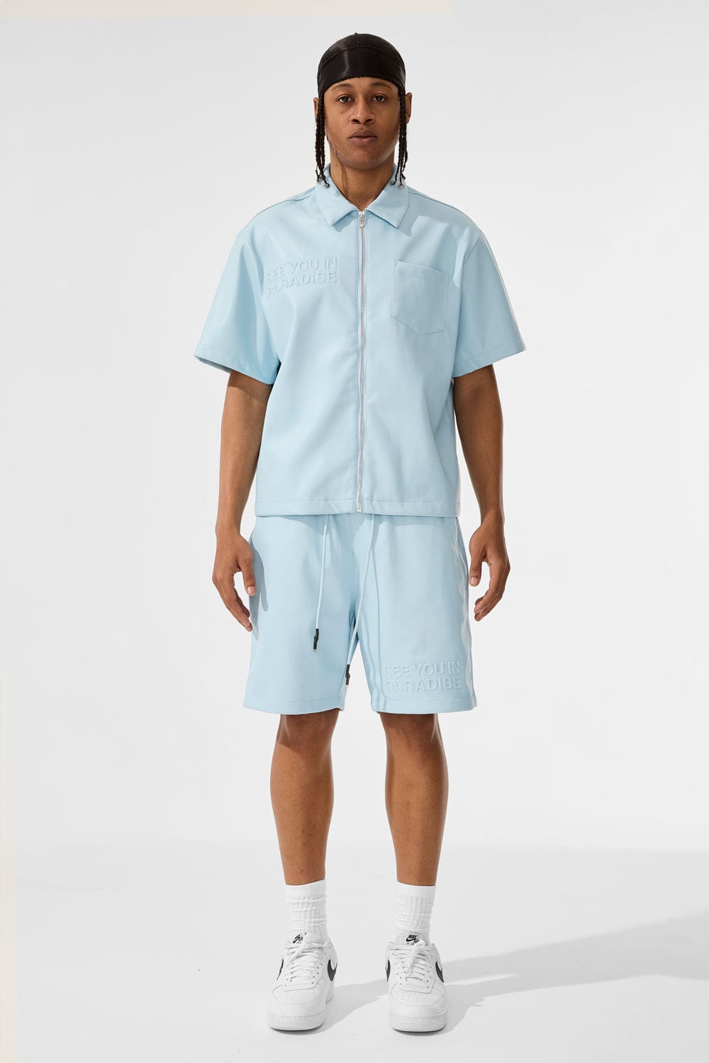 JORDAN CRAIG ★ 個性的なプリントが魅力 S/S パーティ シャツ Thriller Full Zip S/S Shirt