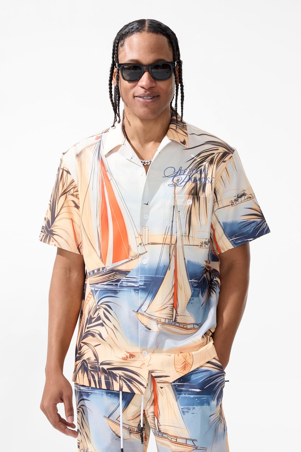 Jordan Craig Wanderlust S/S Party Shirt Lauderdale / S