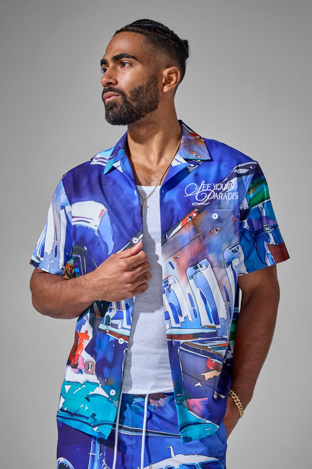 Jordan Craig Wanderlust S/S Party Shirt Mogul / S