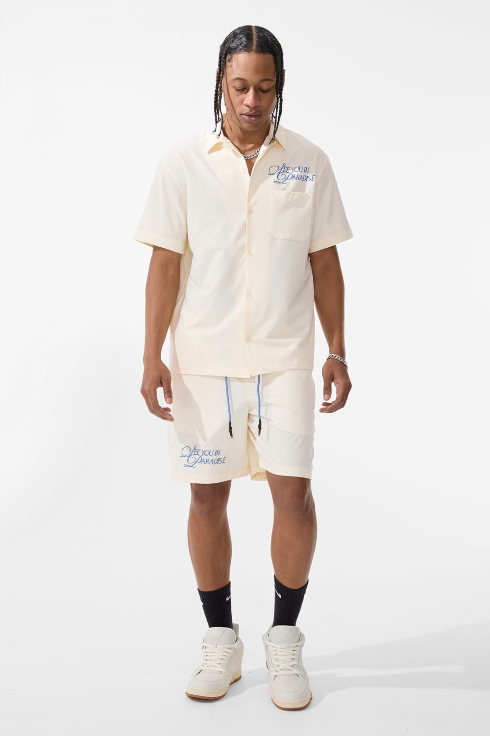 Jordan Craig Retro - Oakland Shorts (Cream)