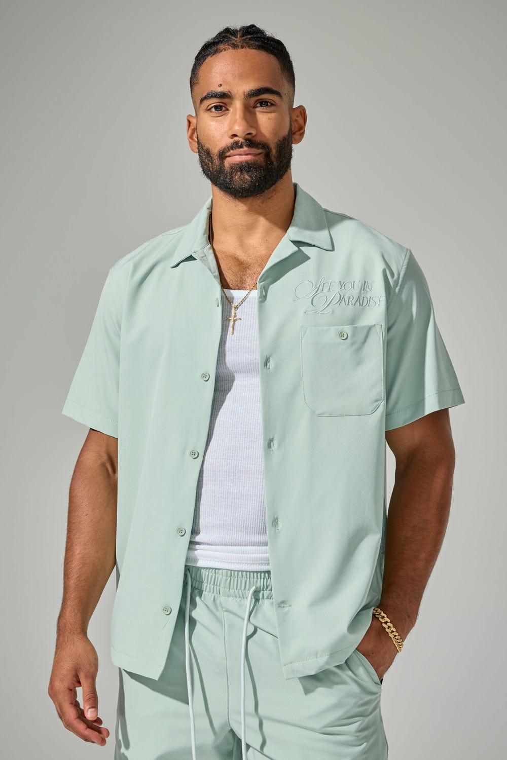 Jordan Craig Oakland Mechanic S/S Shirt Sage / S