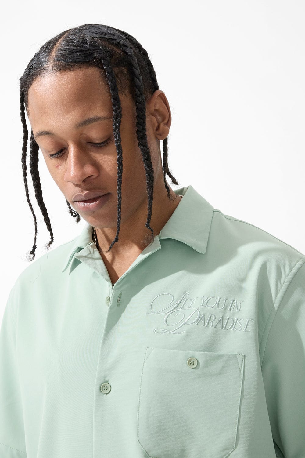 Jordan Craig Oakland Mechanic S/S Shirt (Sage)