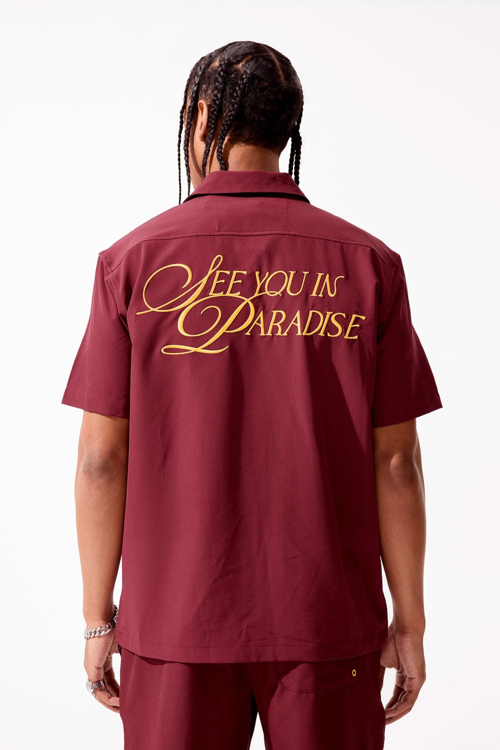 Jordan Craig Oakland Mechanic S/S Shirt (Wine)