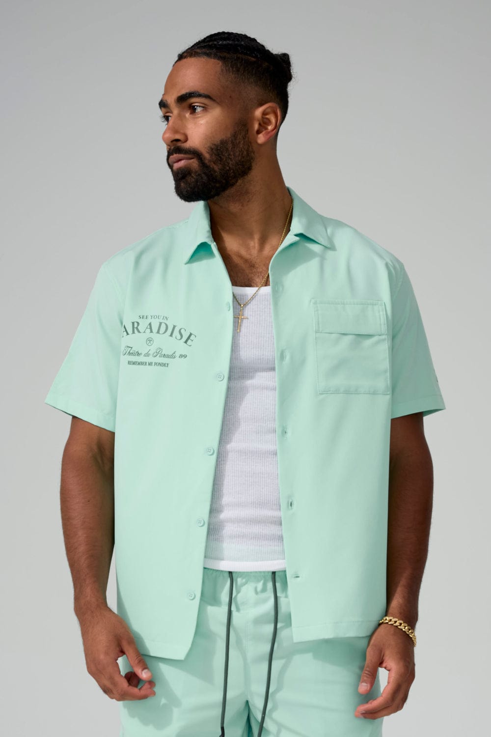 Jordan Craig El Paso Mechanic S/S Shirt Aqua / S