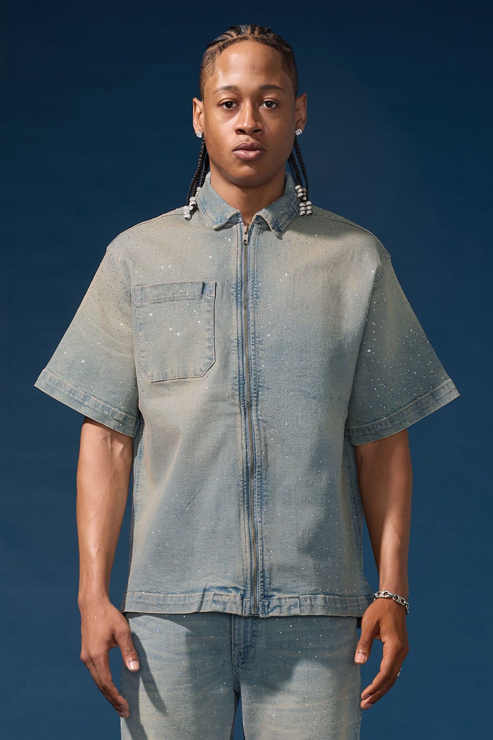 Jordan Craig Radiant Zip Up Shirt