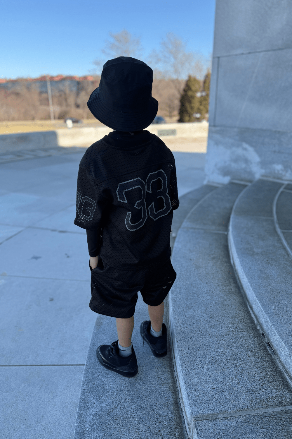 JC Kids Kids 5 Borough Football Jersey (Black)