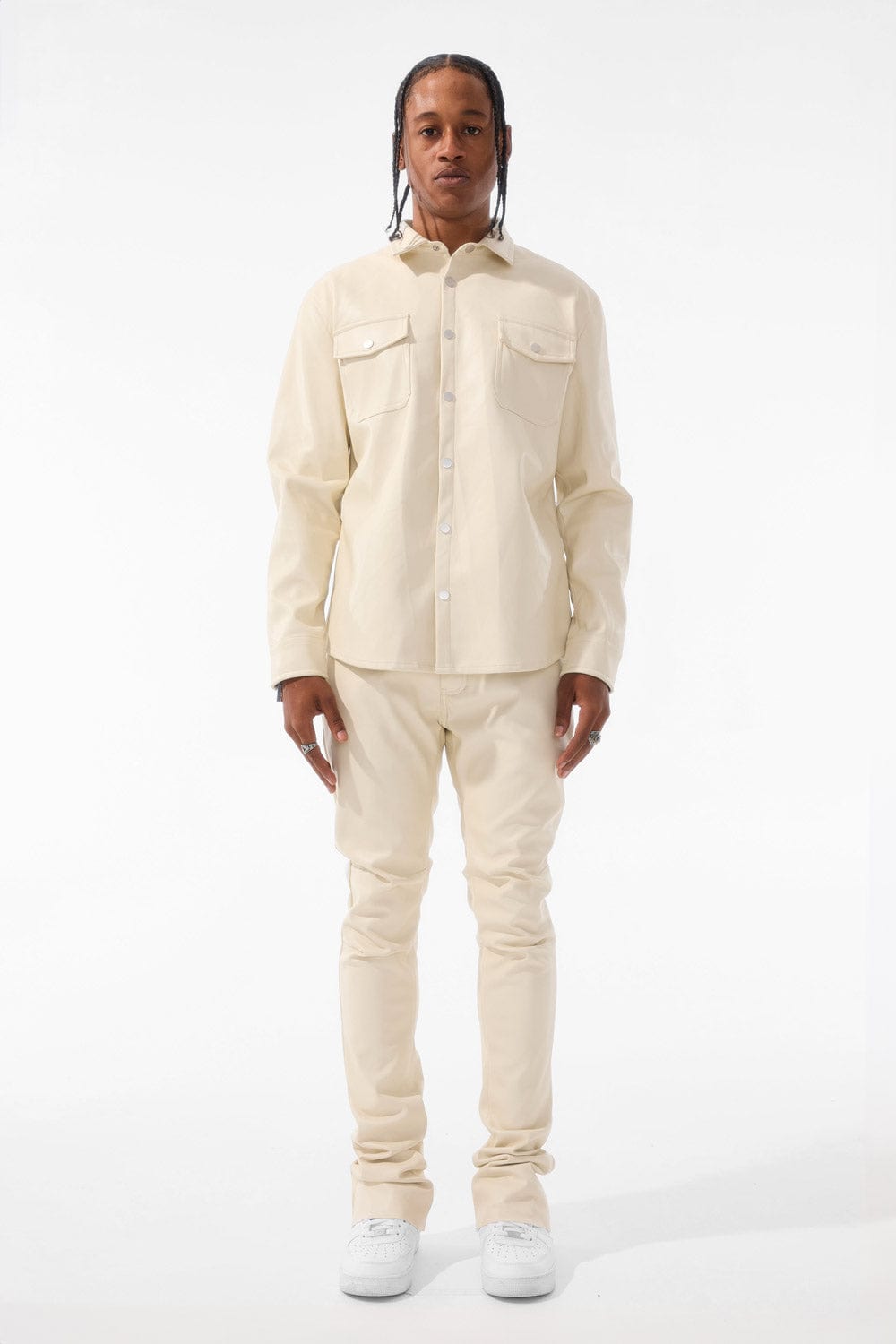 Jordan Craig Thriller Button Up (Khaki)