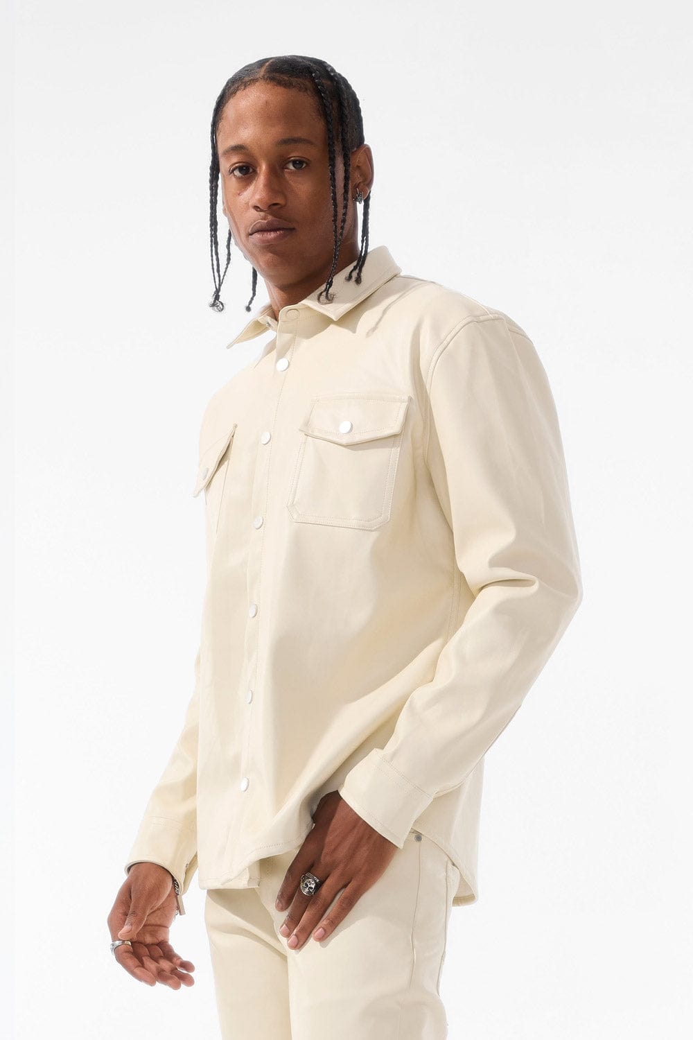 Jordan Craig Thriller Button Up (Khaki)