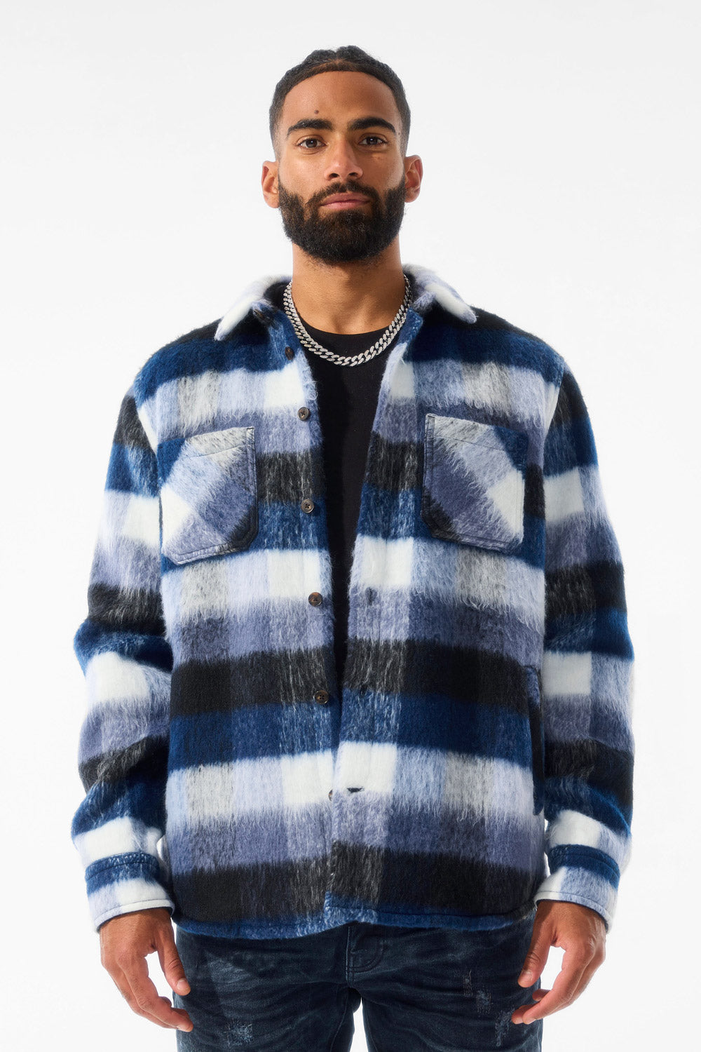 Jordan Craig See You In Paradise Flannel Shacket (Blue) S / Blue