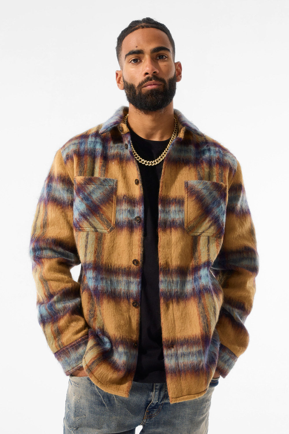 Jordan Craig See You In Paradise Flannel Shacket (Wheat) S / Wheat