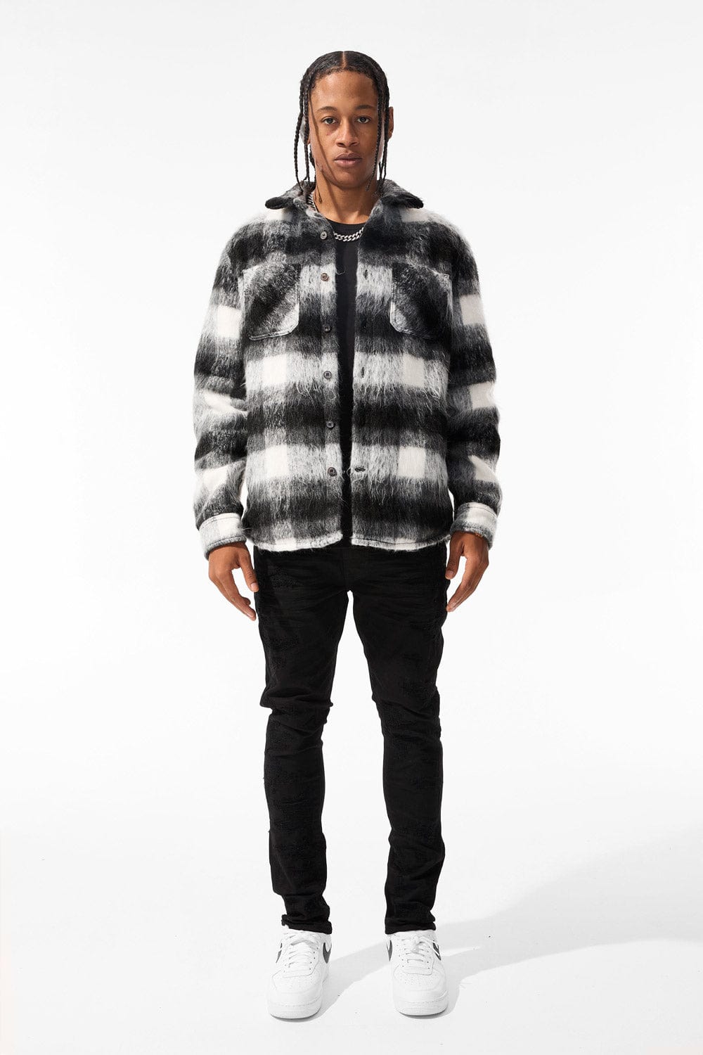 Jordan Craig Vandal Flannel Shacket (Black)