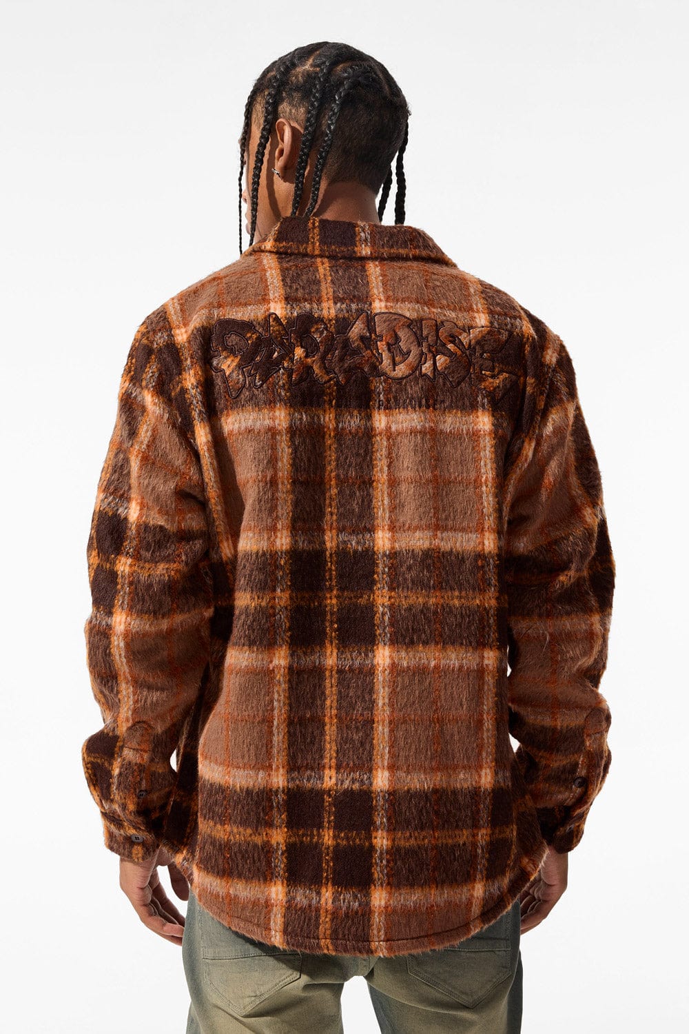 Jordan Craig Vandal Flannel Shacket (Brown)