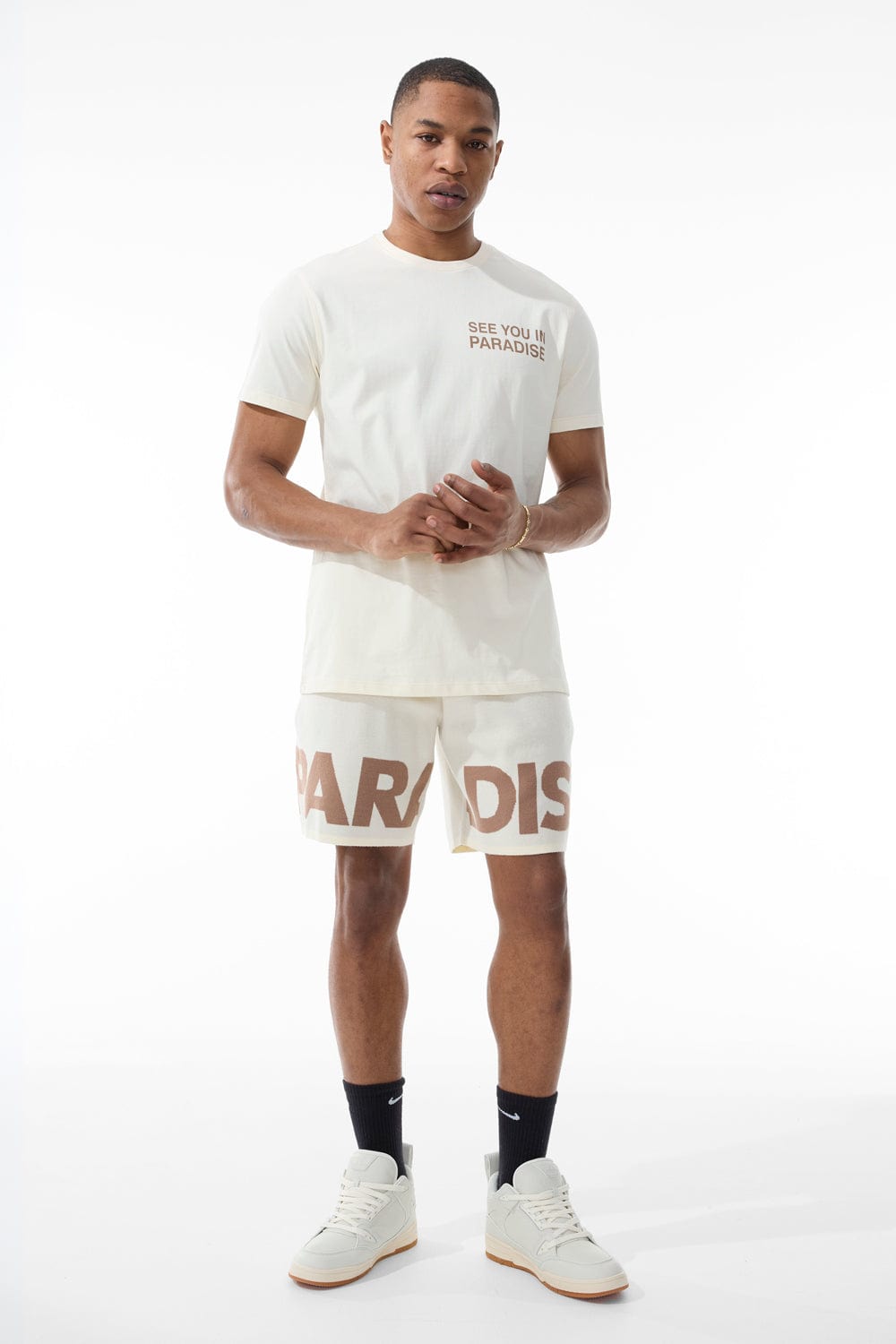 Jordan Craig Retro - Paradise Knit Shorts (Cream)